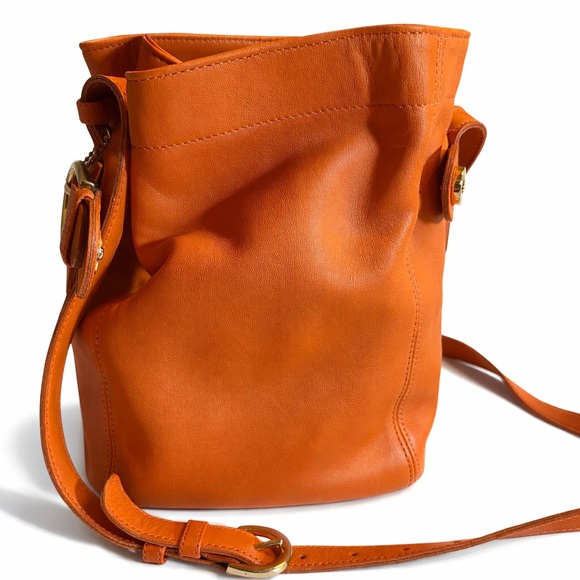 Vintage Coach tangerine Leather Soho Buckle Bag 4156 - Picture 4 of 7